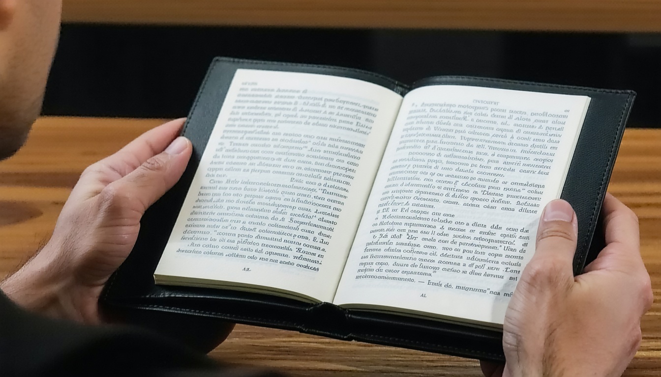 Tela de ebook mostrando conteúdo interativo